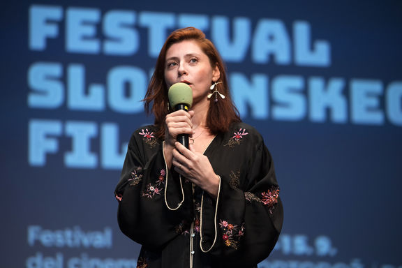 Judita Franković Brdar, the winner of Vesna Award at 21. Festival of Slovenian Film, 2018.