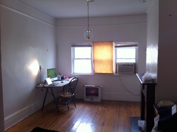 The studio in the Slovene Arts and Culture Residency in New York