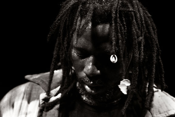Tiken Jah Fakoly (Ivory Coast), performing at Križanke during Druga Godba Festival in Ljubljana, 2008