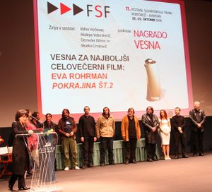 Winners of Vesna Award at <i>11. Festival of Slovenian Film</i> at Portorož Auditorium