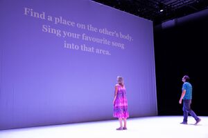 Performance <i>Duos</i> by Czech artistic group <i>Temporary Collective</i> at the <!--LINK'" 0:647--> in 2023. Author: Nada Žgank