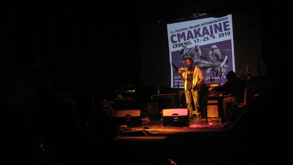 Ebfad and Karlo Hmeljak playing at the 12th Cmakajne Festival of Young Creativity, organised by C.M.A.K. Cerkno in Cerkno every year in September, 2010