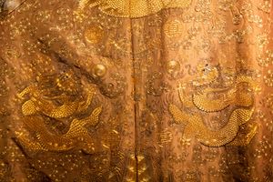 Detail of the Emperor's Dragon Robe, 19th century, Qing dynasty, from the Skušek Collection, <!--LINK'" 0:72-->.