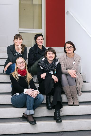 Motovila Institute team: Mateja Lazar, Sabina Briški Karlić, Maša Ekar, Ines Kežman and Tanja Kos, 2017.