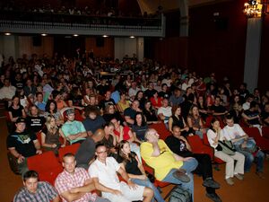 The premiere screening of Slovenian film <i>Korpus Krispi</i> directed by <!--LINK'" 0:937-->, at the <!--LINK'" 0:938--> 2009
