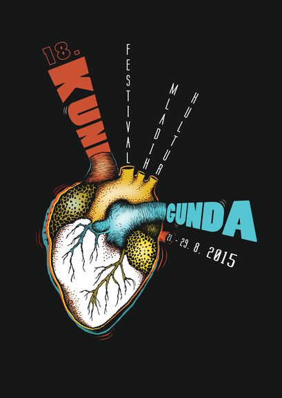 A poster for the Kunigunda Festival of Young Cultures 2015