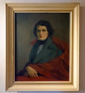 One of many portraits which <!--LINK'" 0:253--> painted of <!--LINK'" 0:254-->. Some historians consider this to be one of the most accurate portraits of the famous Slovenian poet. <!--LINK'" 0:255-->, 2013