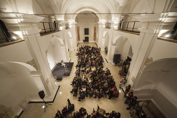 Joseph Tawadros solo oud performance in the Minorite Church at the Festival Maribor, 2015