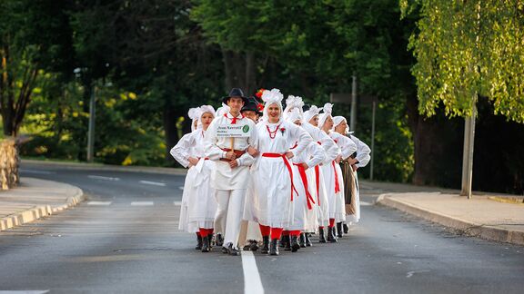 Folklore group Ivan Navratil at Jurjevanje in Bela krajina in 2022. Author: Jani Pavlin