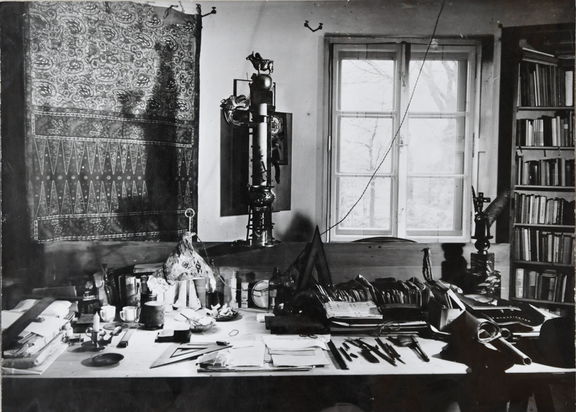 Plečnik Collection, work table in Jože Plečnik's master's studio, 1957.