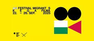 Migrant Film Festival 2025 visual identity (design by Martina Kokovnik)