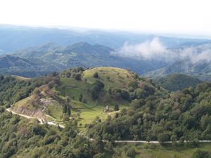 A picture of the Outdoor museum Kolovrat, which features fortifications, tunnels and other remains of the Isonzo front. The museum is taken care of by the <!--LINK'" 0:99--> and lies on the border between Slovenia and Italy.