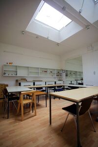 Fine Arts Studio at 5, Beethovnova Street run by Public Fund for Cultural Activities of the Republic of Slovenia.