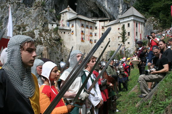 Predjama Castle, annual medieval tournament, 2006