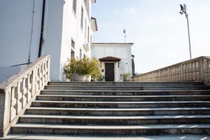 The pious steps of the Franciscan Monastery Kostanjevica in Nova Gorica.