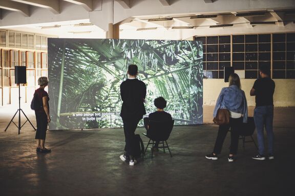 Closing days of the 8th International Triennial Ecology and Art EKO at the former MTT textile factory in Maribor, 2021.