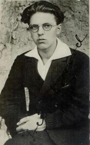 The portrait of Srečko Kosovel (1904–1926), originally published in Ilustrirani Slovenec in 1932.