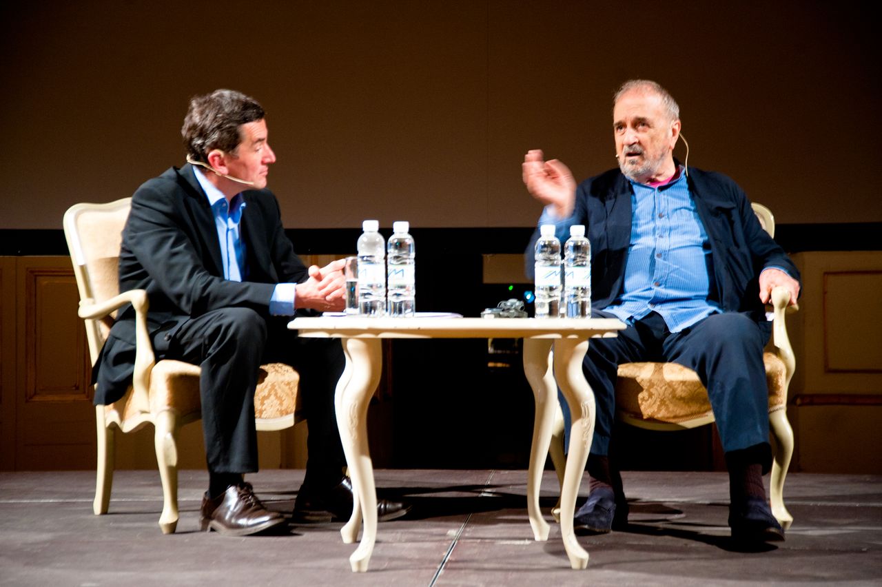French Cultural Institute Charles Nodier 2012 talk with Jean-Claude Carriere Photo Miha Sagadin.jpg