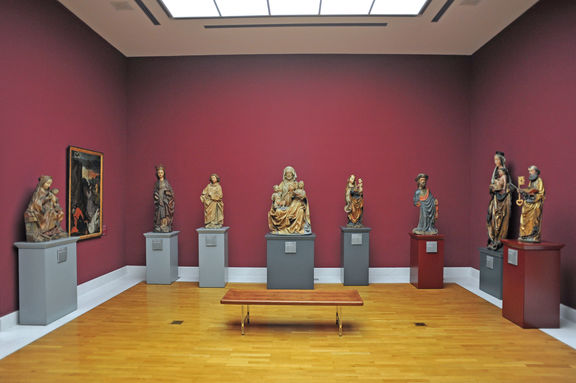 The former set up of the permanent collection of the National Gallery of Slovenia in 2013. The collection was set up anew in 2016.