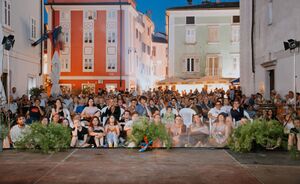 Screening at the Manzioli square, <!--LINK'" 0:258--> 2022. Author: Amadeja Smrekar