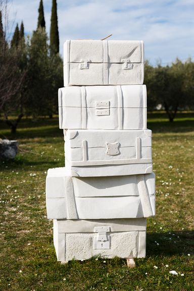 Next Destiny by Laura Marcos, made in 2019 for the Forma Viva Open Air Stone Sculpture Collection, Portorož.