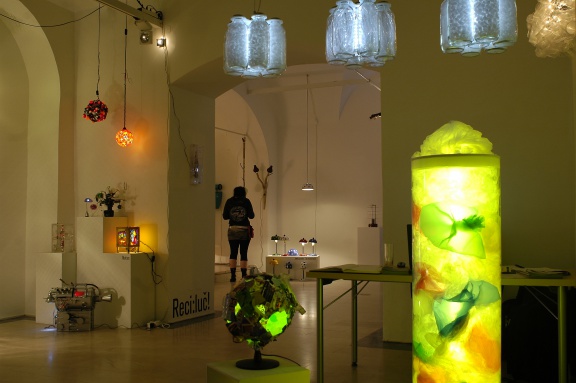 Lighting Guerrilla Festival instalation at Match Gallery. Recycling was the main theme of the Festival in 2009