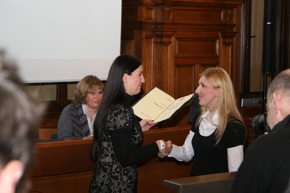 Aškerc Award for outstanding achievements in archival science, ceremony, 2010