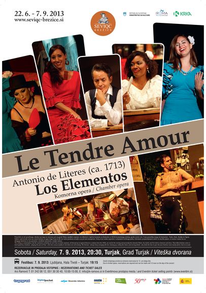 A poster for the Le Tendre Amour concert on the Seviqc Brežice Festival 2013