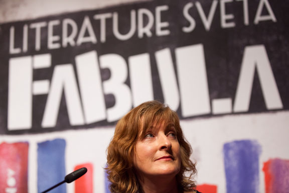 Janice Galloway, the Fabula opening ceremony guest. World Literatures - Fabula Festival, 2015