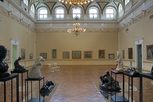 <i>Slovene Impressionists and their Time 1890â1920</i> exhibition at the main gallery hall of the <!--LINK'" 0:297--> in Ljubljana, 2008â2009.
