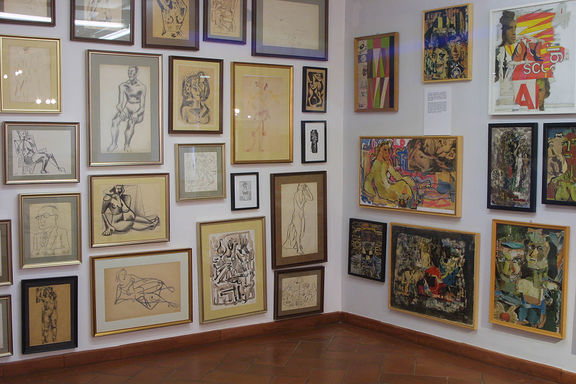 The permanent exhibition of artwork at the Avgust Černigoj Gallery, Lipica shows around 400 works curated by Novi kolektivizem (NK) from the total collection of around 1400 works by Avgust Černigoj (1898–1985)
