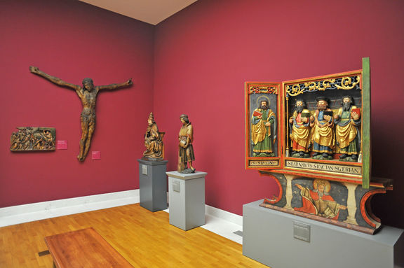 The former set up of the permanent collection of the National Gallery of Slovenia in 2013.