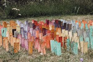 Silent Influencer by Kaarina Kellomäki at the 2023 Biennial of Textile Art BIEN.