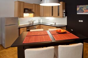 The interior of the Goga Literary Residency.