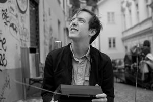 Reid Bingham(USA), testing <i>Autonomous Interactive Radio</i>, part of the Interactivos?’12 Ljubljana by <!--LINK'" 0:885-->, 2012
