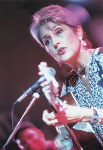 Joan Baez (United States) performing at <!--LINK'" 0:24-->, Tito Square, Koper-Capodistria, 1995