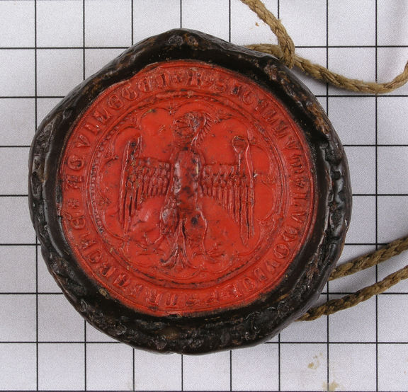 Seal from a manuscript specimen of the collection kept at the Archives of the Republic of Slovenia in Gruber Palace