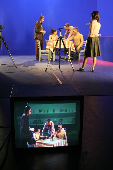 Theatre performance Fragile!, written by Štivičić Tena and directed by Matjaž Pograjc, Mladinsko Theatre, 2005