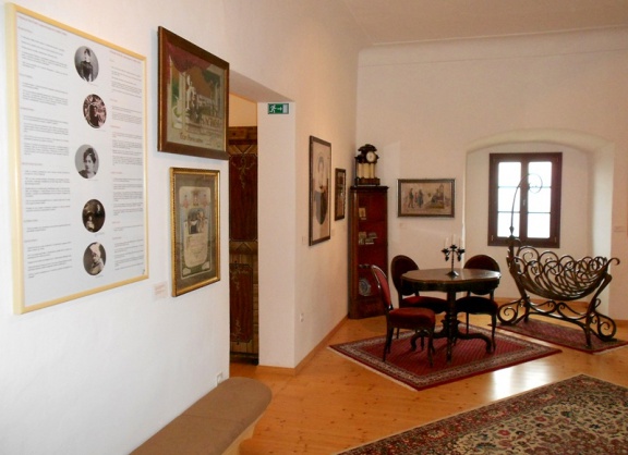 A room dedicated to Ivan Tavčar (1851–1923), the native, politician and writer is furnished with Kalan's furniture from Visoko. A part of the Loka Museum in Škofja Loka, which was set refurbished in 2012.