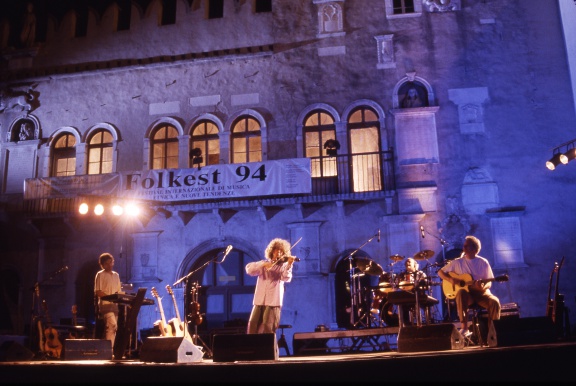 Angelo Branduardi (Italy) performing at Folkest Festival, Tito Square, Koper-Capodistria, 1994