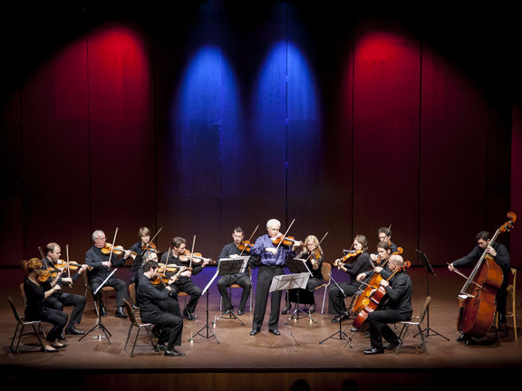 A Slovene Philharmonic String Chamber Orchestra concert, taking place at the Nova Gorica Arts Centre, 2014