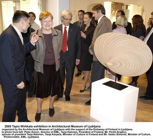 Tapio Wirkkala, one of the most influential Finnish designers of the 20th century, Exhibition, held at <!--LINK'" 0:182-->, 2005