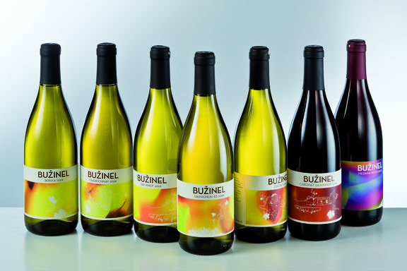 Design for Bužinel wine by Studiobotas, 2009