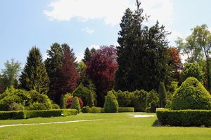 Parterre in the <!--LINK'" 0:40-->, which originally formed part of the Souvan family estate in 1885 and opened to the public in 1952