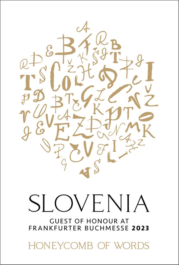 File:Slovenia – Guest of Honour Country at the Frankfurt Book Fair 2023 (logo) Honeycomb of Words portrait.jpeg