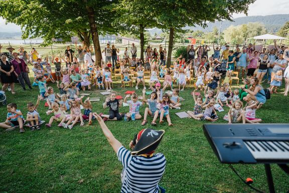 Sailor's Day with children's workshops and events at Pippi's House by the Lake Velenje, Festival Velenje 2023. Author: Peter Žagar