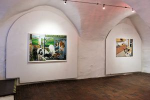 Exhibition of Klemen Zupanc, Jure Zrimšek and Gašper Capuder at <!--LINK'" 0:209-->, 2017.