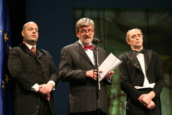 Ceremony Prešeren Award and Prešeren Foundation Awards at Cankarjev dom Culture and Congress Centre in Ljubljana, awarded by Jaroslav Skrušny