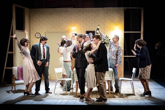 Stage adaptation of Vinko Möderndorfer's novel A Second Past, directed by Luka Marcen, Slovene People’s Theatre (SLG) Celje 2023. Photo: Uroš Hočevar