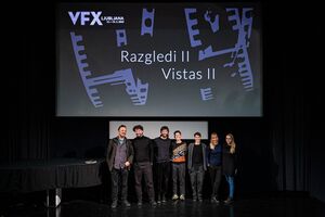 The festival team of the International Festival of Experimental Audiovisual Practices <!--LINK'" 0:835--> in 2023. Author: Asiana Jurca Avci